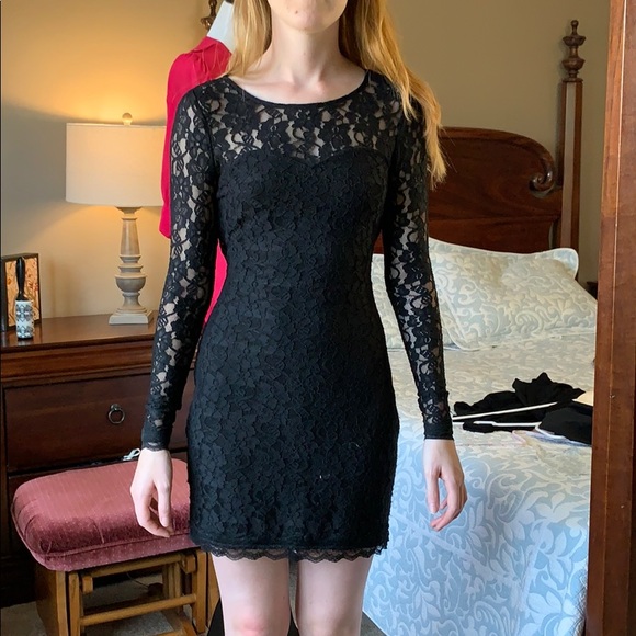Express Dresses & Skirts - Little black lace dress. XS EXPRESS. GUC